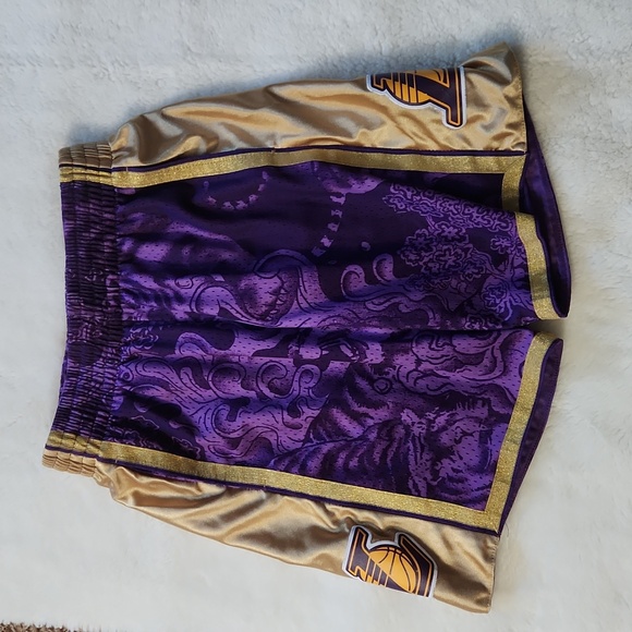 Mens Los Angeles Lakers Mitchell & Ness Purple Harwood Classic Size M - Picture 2 of 9